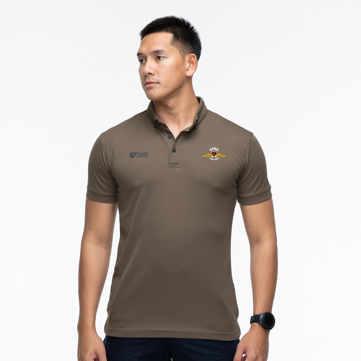เสื้อโปโล VALOR PX – เสื้อโปโล ศูนย์ปฏิบัติการต่อต้านการก่อการร้ายสากล (CTOC) [สกรีนโลโก้หน่วยงาน ฟรี] เสื้อหน่วยงานราชการ