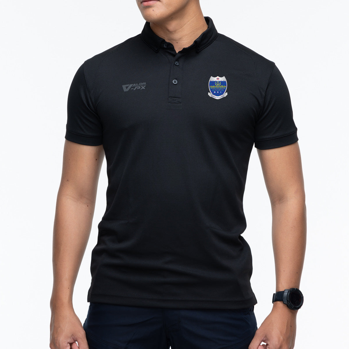VALOR PX Free logo screen printing - Internal agency, Department of Special Investigation [Polo shirt]