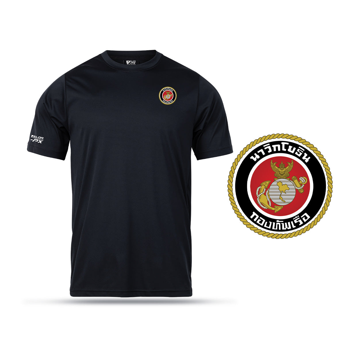 VALOR PX – เสื้อกีฬา หน่วยบัญชาการนาวิกโยธิน (นย.) [สกรีนโลโก้หน่วยงาน ฟรี]