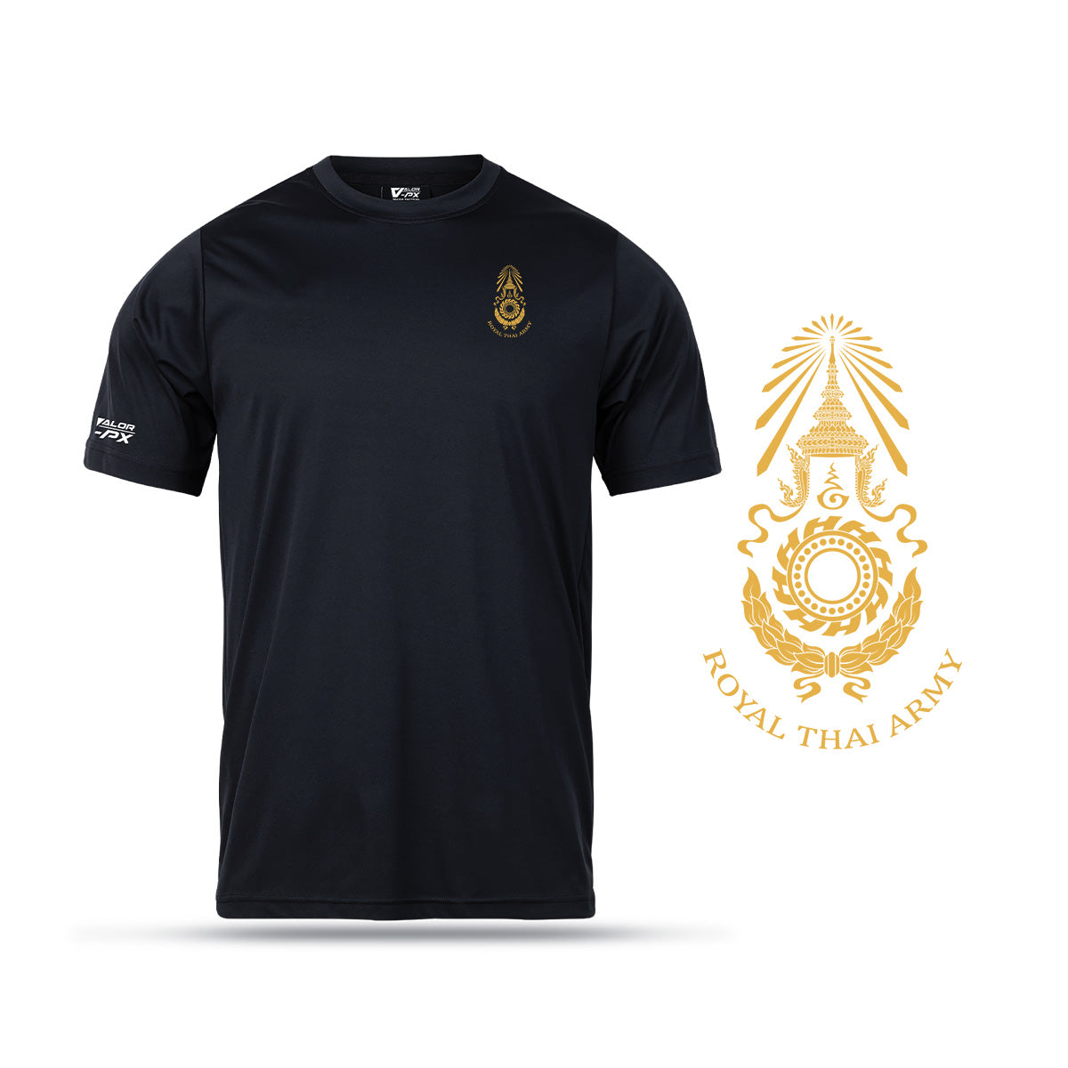 VALOR PX – เสื้อกีฬา กองทัพบก [สกรีนโลโก้หน่วยงาน ฟรี]