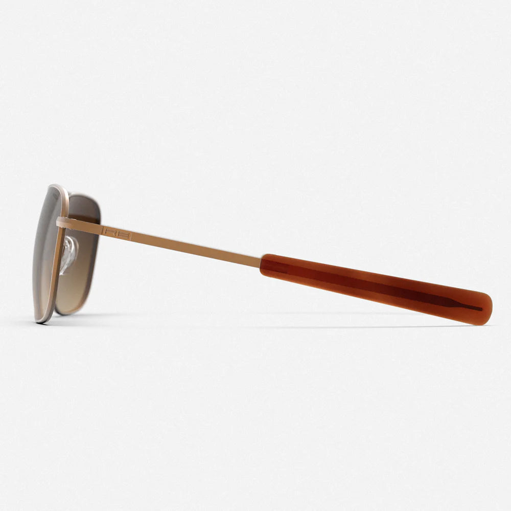 Randolph - Aviator 22k Satin Chocolate Gold & Cape Sand