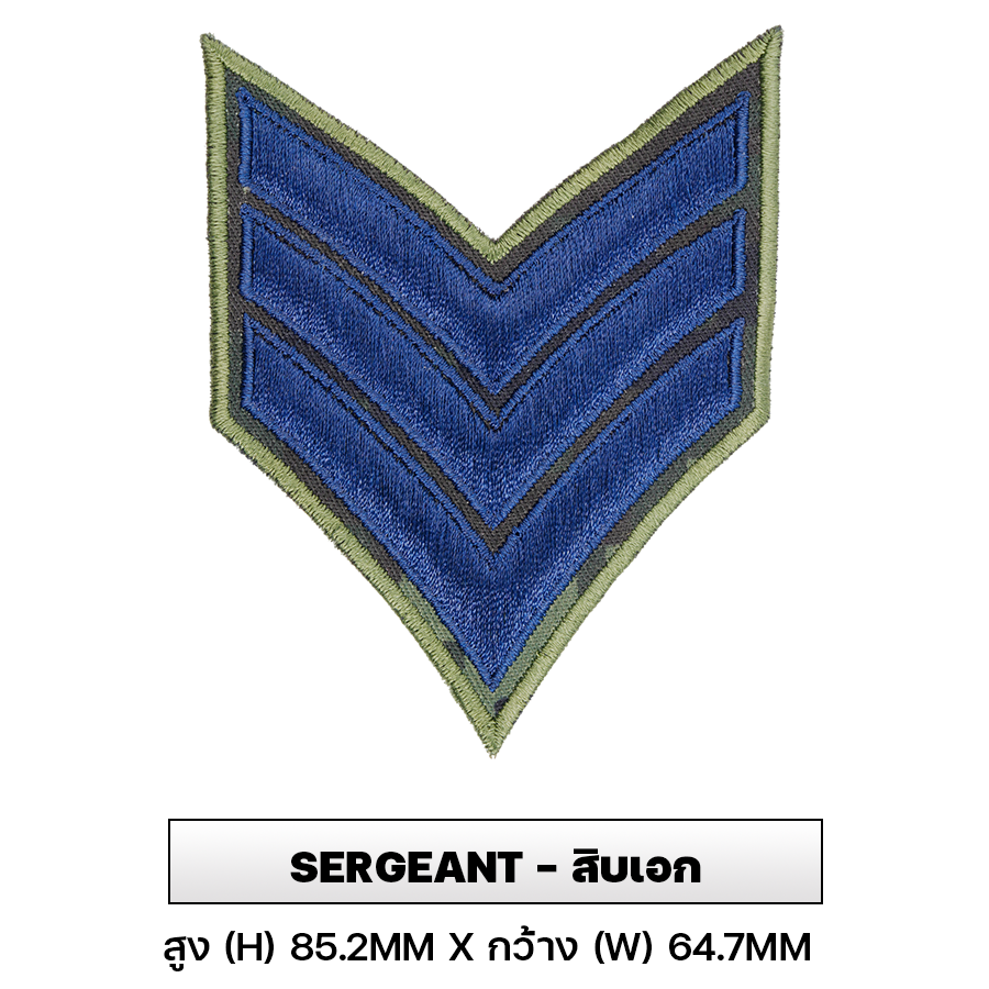 VALOR PX - Embroidered Patch Rank Insignia Royal Thai Army สำหรับปัก