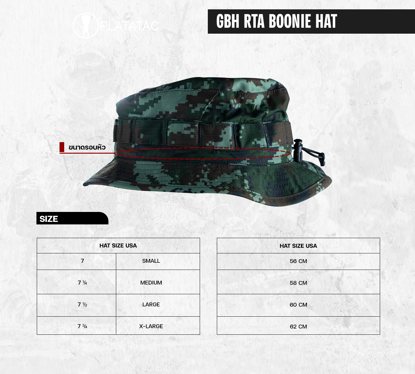 PLATATAC GBH-R Hat [Royal Thai Army]