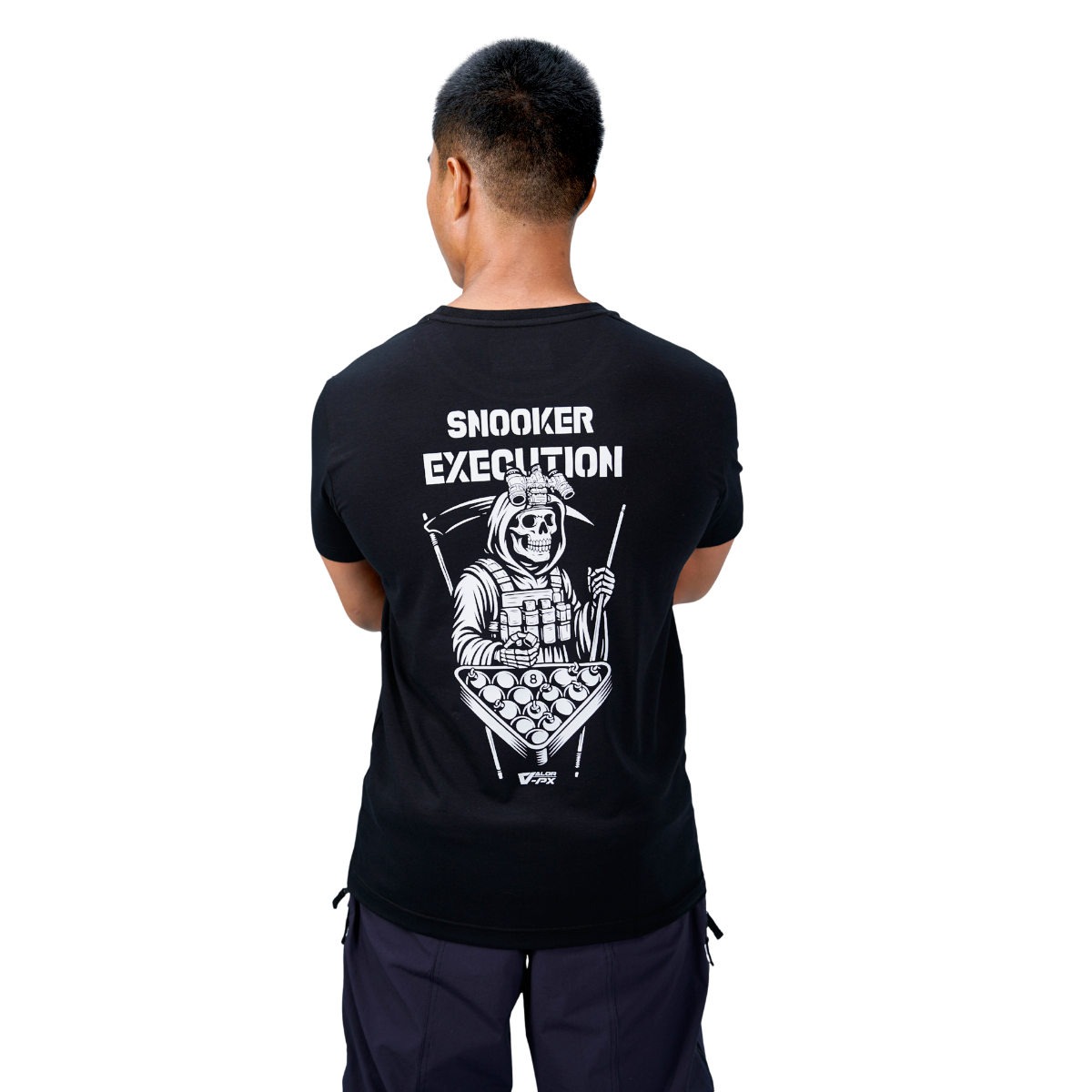 เสื้อยืดสกรีนลาย VALOR PX - Snooker Execution T-Shirt เสื้อใส่เที่ยว ลายกราฟิก
