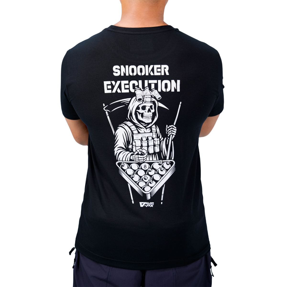 เสื้อยืดสกรีนลาย VALOR PX - Snooker Execution T-Shirt เสื้อใส่เที่ยว ลายกราฟิก