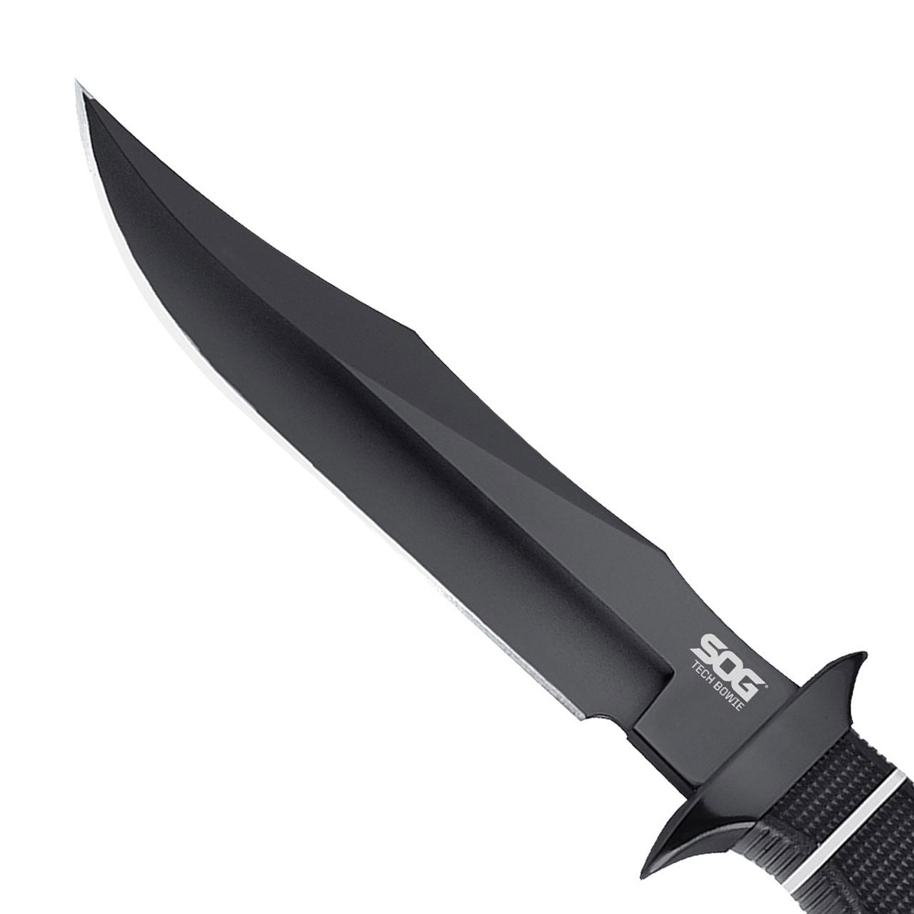 SOG Tech Bowie - Black, Professional Fixed Blade