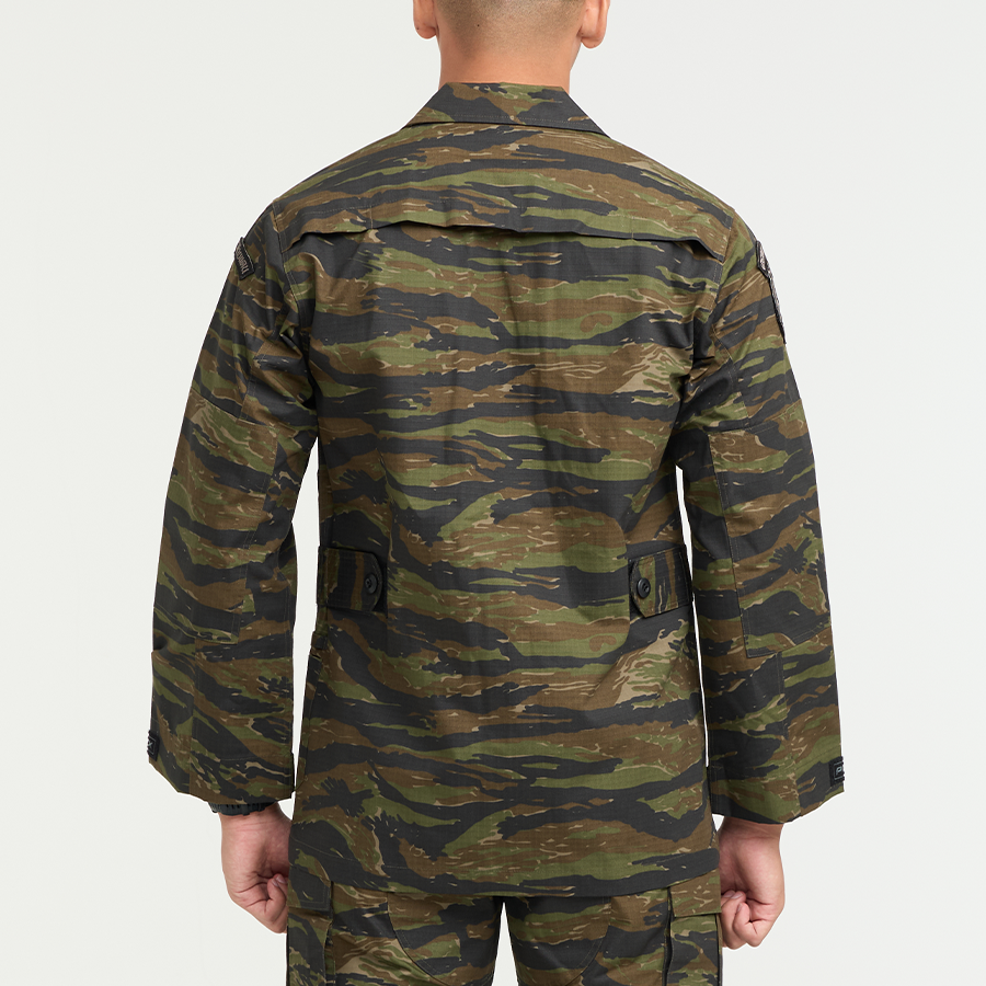 เสื้อทหาร VALOR PX - Native BDU Shirt [Tiger Stripe] เสื้อฝึก ตำรวจพลร่ม