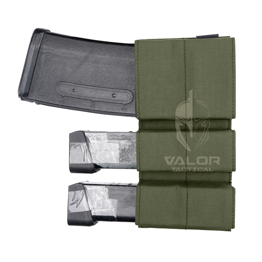 ซองแม็กกาซีน 3 ช่อง VALOR PX - Velox Magazine Pouch 9MM DB x M4 5.56