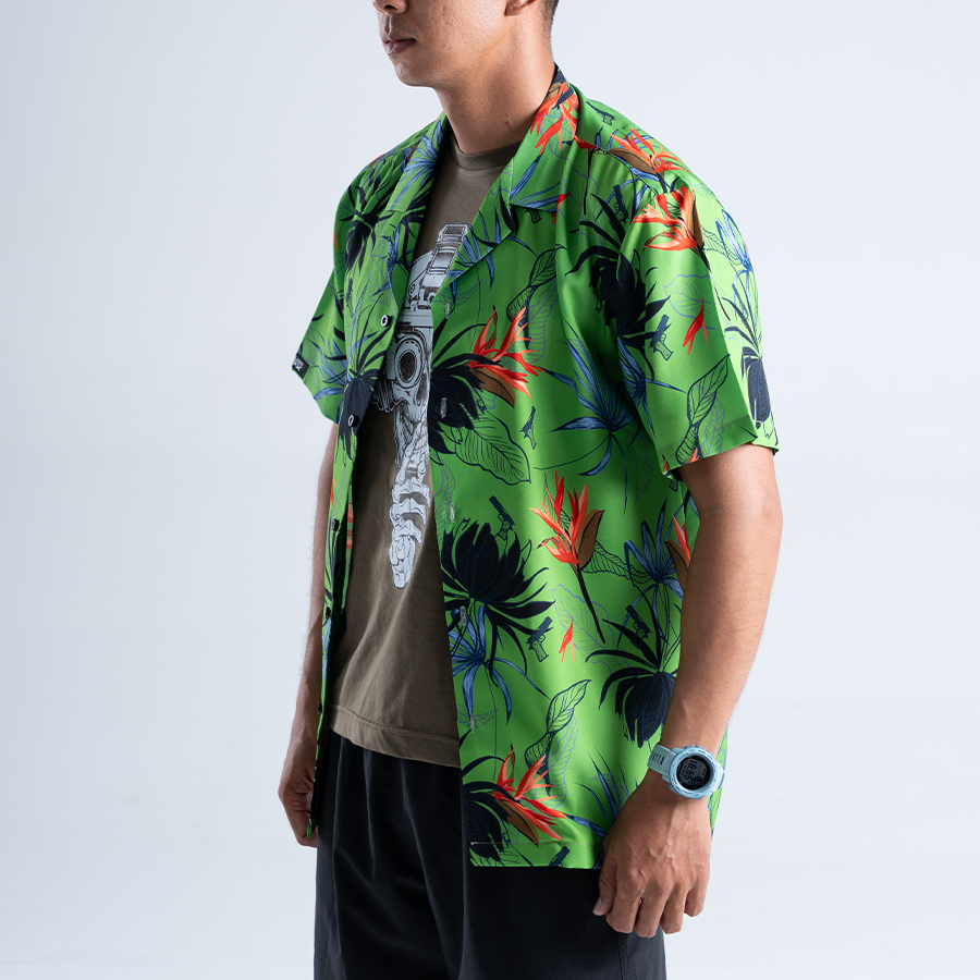 เสื้อฮาวาย VALOR PX - Gun Flower Hawaii Shirts