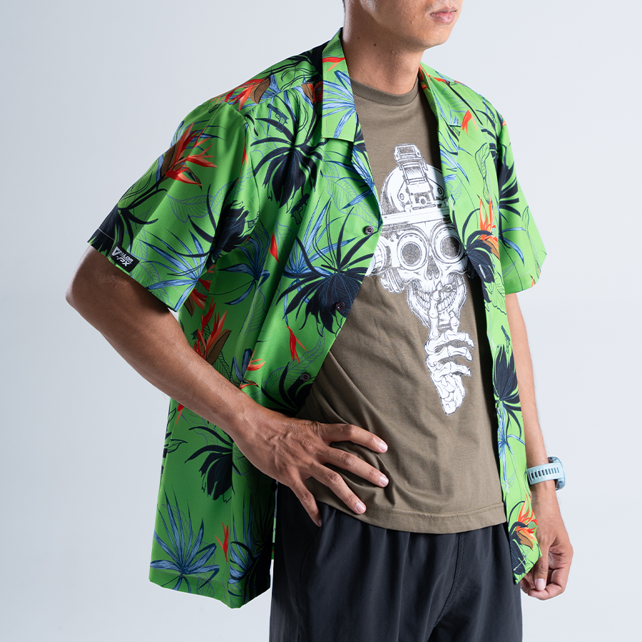 เสื้อฮาวาย VALOR PX - Gun Flower Hawaii Shirts