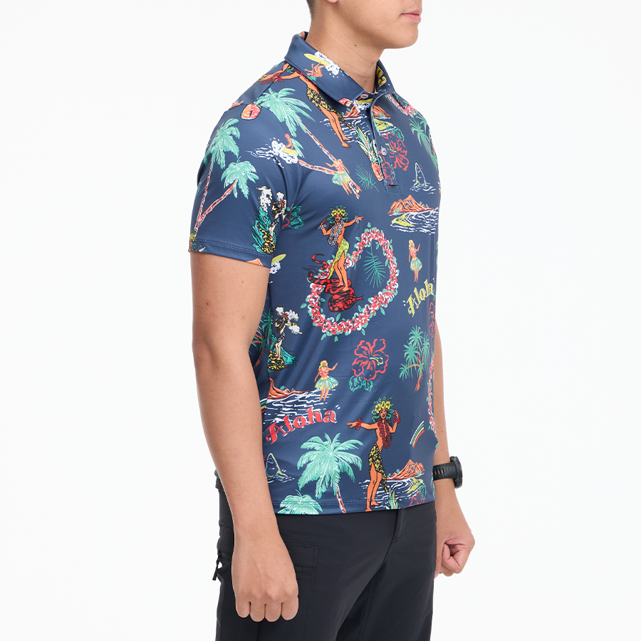 เสื้อโปโลฮาวาย VALOR PX - Aloha Vibe Polo Hawaii Shirts