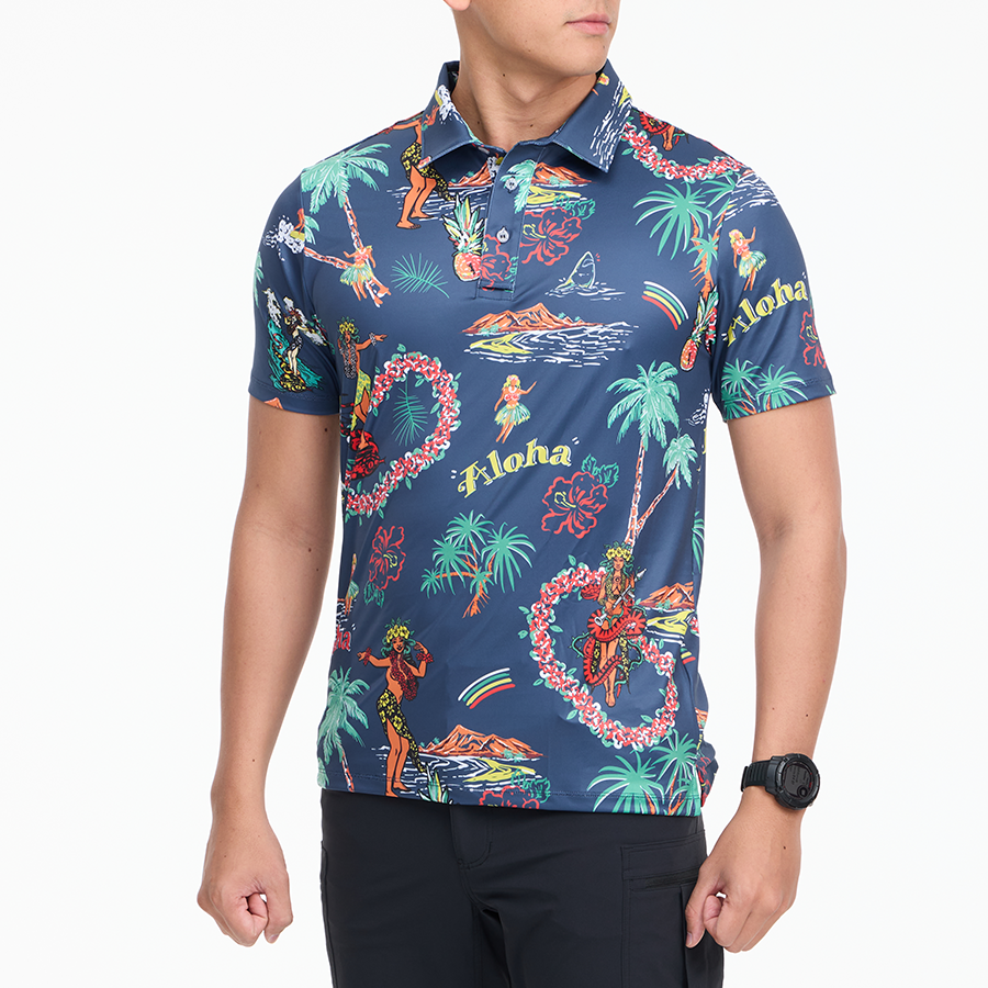 เสื้อโปโลฮาวาย VALOR PX - Aloha Vibe Polo Hawaii Shirts