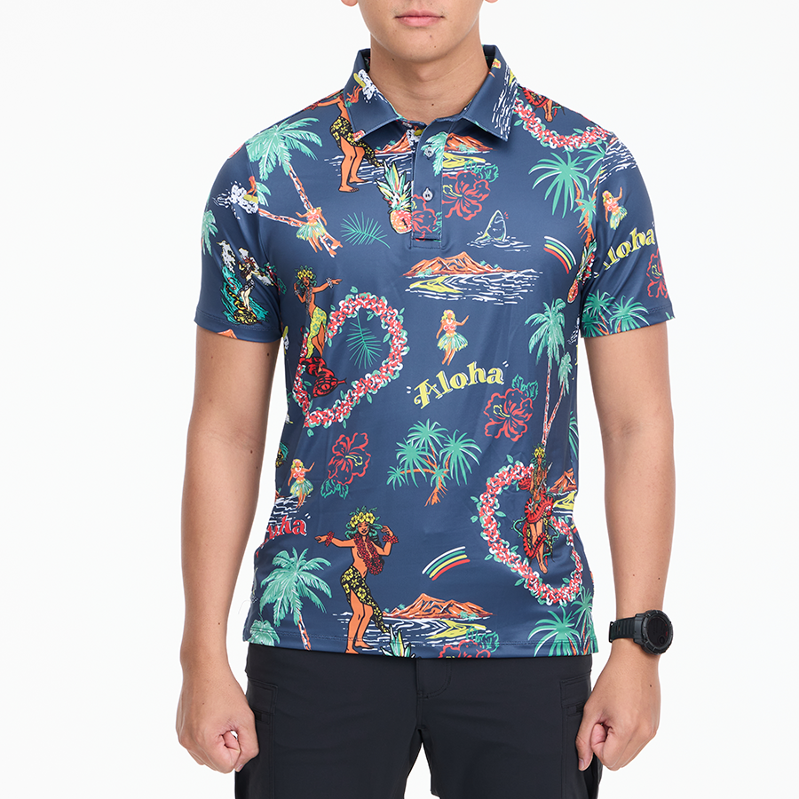 เสื้อโปโลฮาวาย VALOR PX - Aloha Vibe Polo Hawaii Shirts