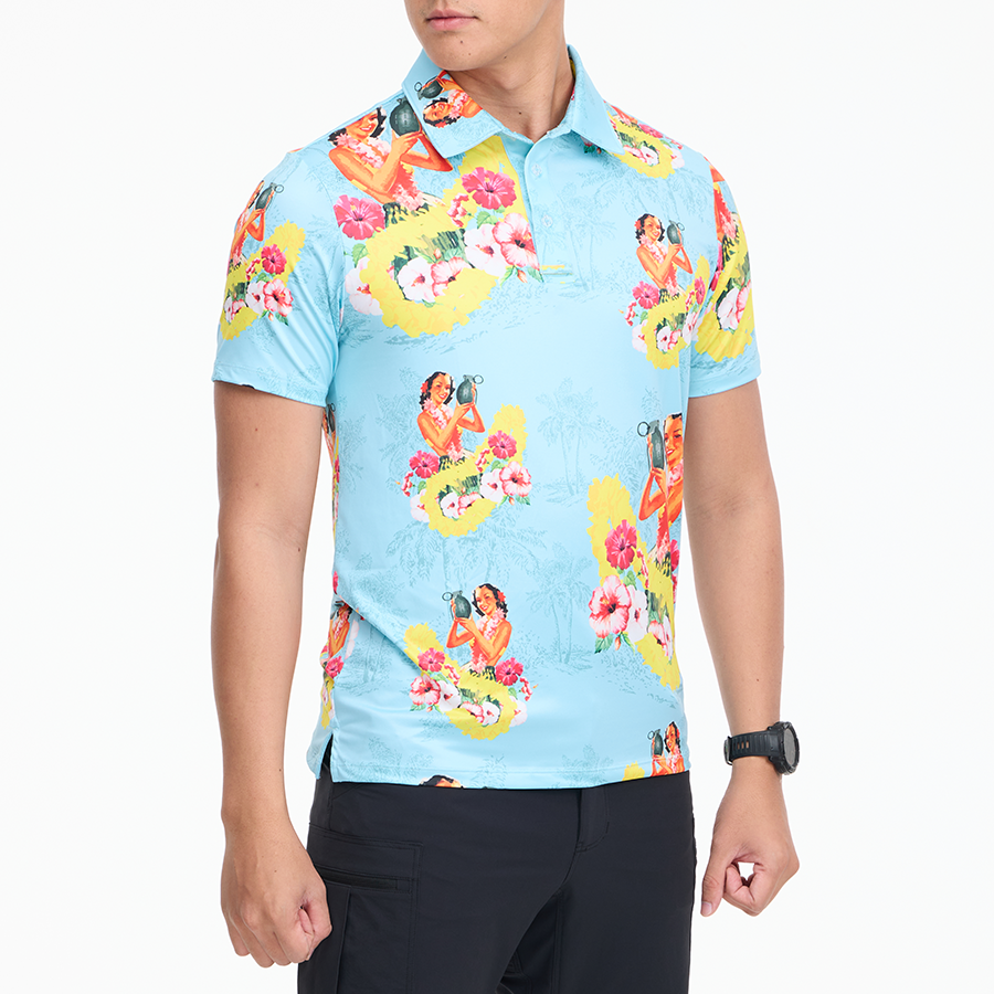 เสื้อโปโลฮาวาย VALOR PX - Girl Bomb Polo Hawaii Shirts