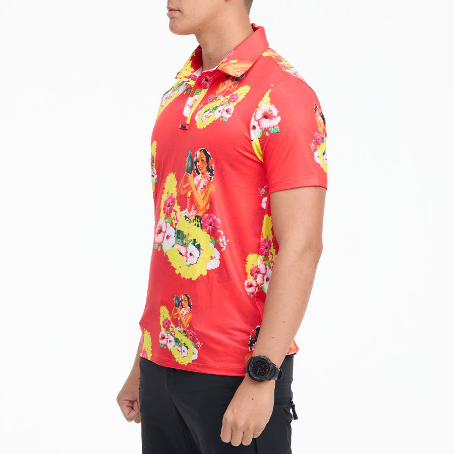 เสื้อโปโลฮาวาย VALOR PX - Girl Bomb Polo Hawaii Shirts