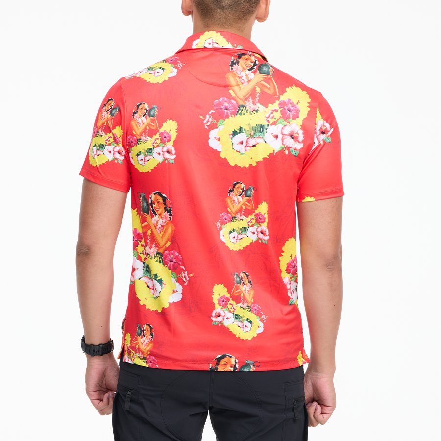 เสื้อโปโลฮาวาย VALOR PX - Girl Bomb Polo Hawaii Shirts