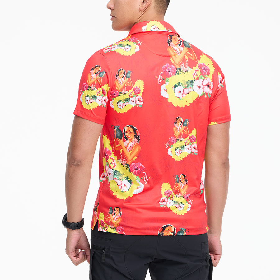 เสื้อโปโลฮาวาย VALOR PX - Girl Bomb Polo Hawaii Shirts