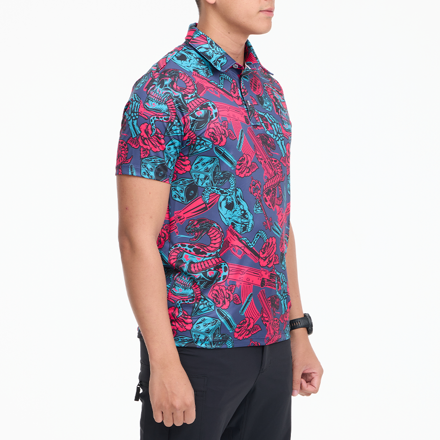 เสื้อโปโลฮาวาย VALOR PX - Venom Royale Polo Hawaii Shirt