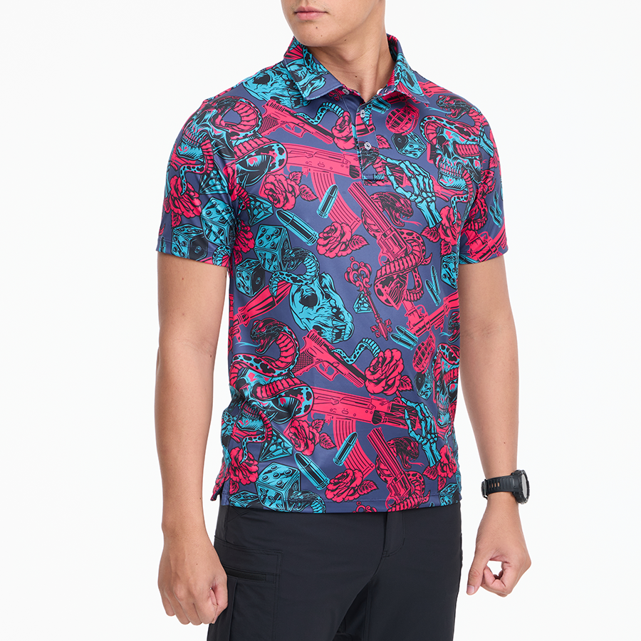 เสื้อโปโลฮาวาย VALOR PX - Venom Royale Polo Hawaii Shirt