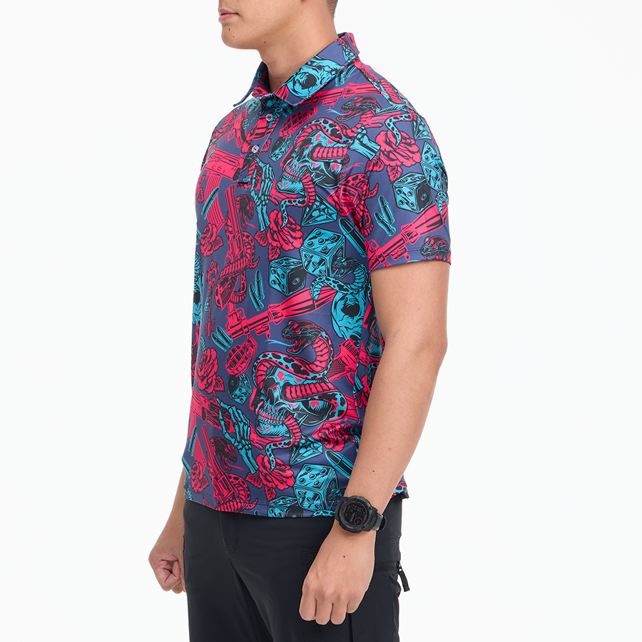 เสื้อโปโลฮาวาย VALOR PX - Venom Royale Polo Hawaii Shirt