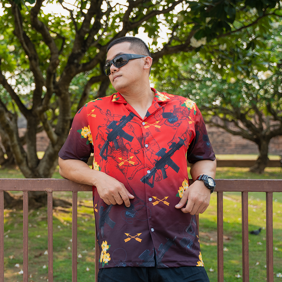 เสื้อฮาวาย VALOR PX - เอราวัณ M5 Hawaii Shirt