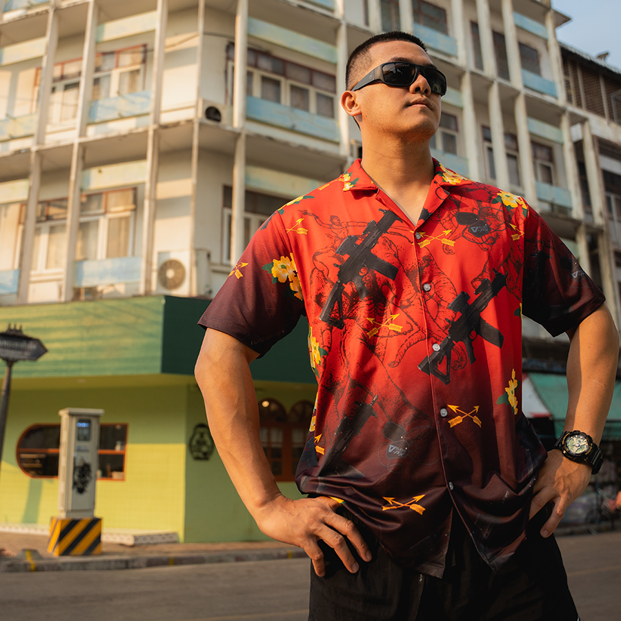 เสื้อฮาวาย VALOR PX - เอราวัณ M5 Hawaii Shirt