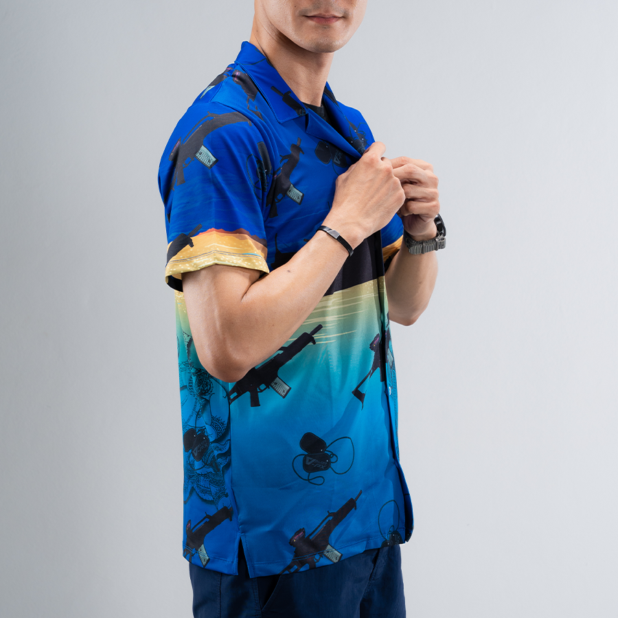 เสื้อฮาวาย VALOR PX - มัจฉานุจู่โจม Hawaii Shirt
