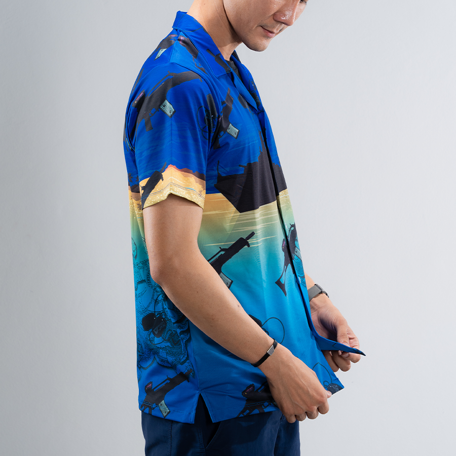เสื้อฮาวาย VALOR PX - มัจฉานุจู่โจม Hawaii Shirt