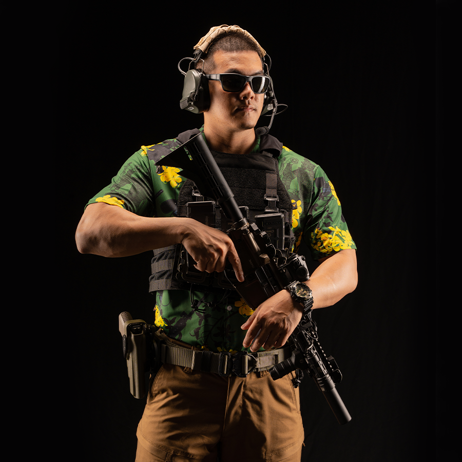 เสื้อฮาวาย VALOR PX - ทศกันฐ์ลั่นไก Hawaii Shirt