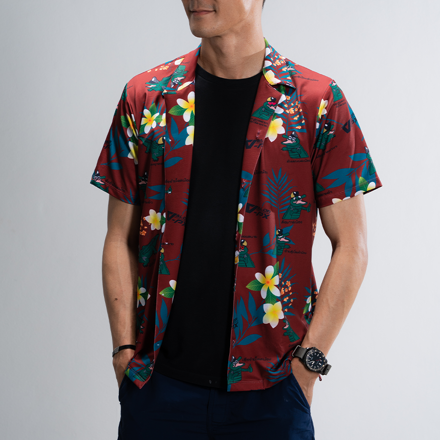 เสื้อฮาวาย VALOR PX x หรวจลาว - Original Hawaii Shirt