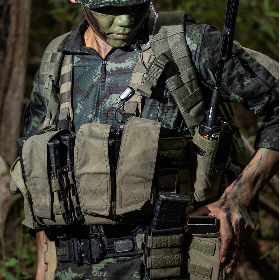 เสื้อทหาร VALOR PX - Native Combat Shirt เสื้อคอมแบทลายพราง ทหารบก
