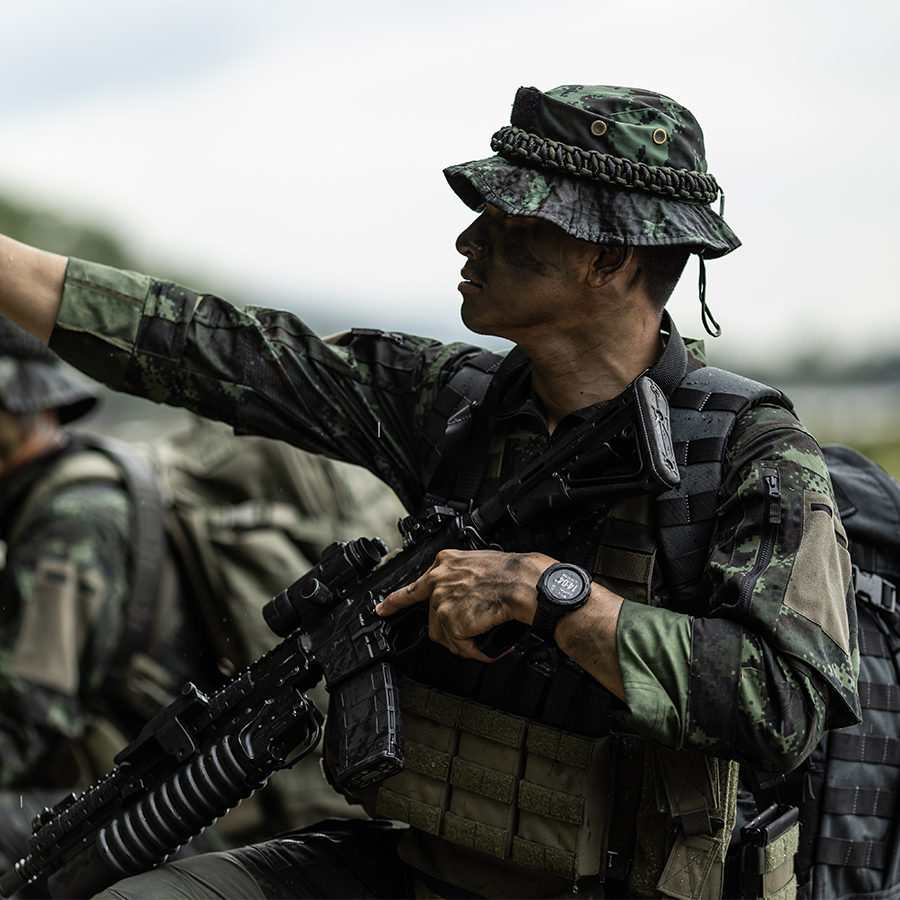 เสื้อทหาร VALOR PX - Native Combat Shirt เสื้อคอมแบทลายพราง ทหารบก