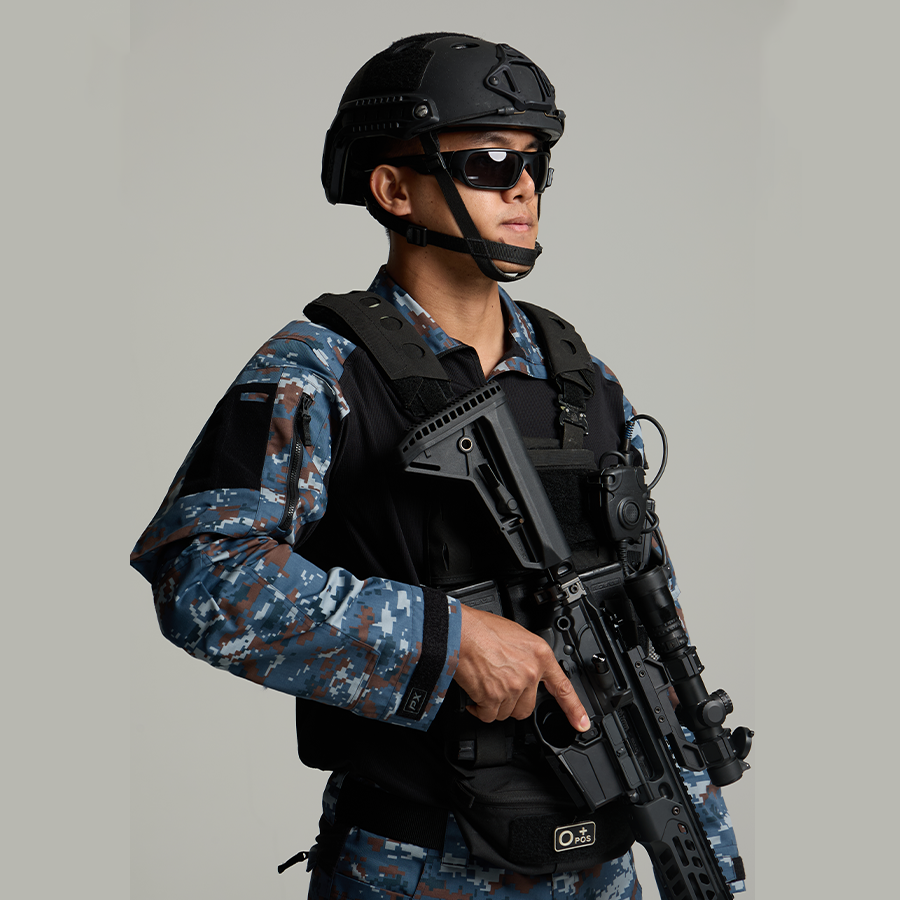 เสื้อทหาร VALOR PX - Native Combat Shirt [RTAF/Black] เสื้อคอมแบท ทหารอากาศ