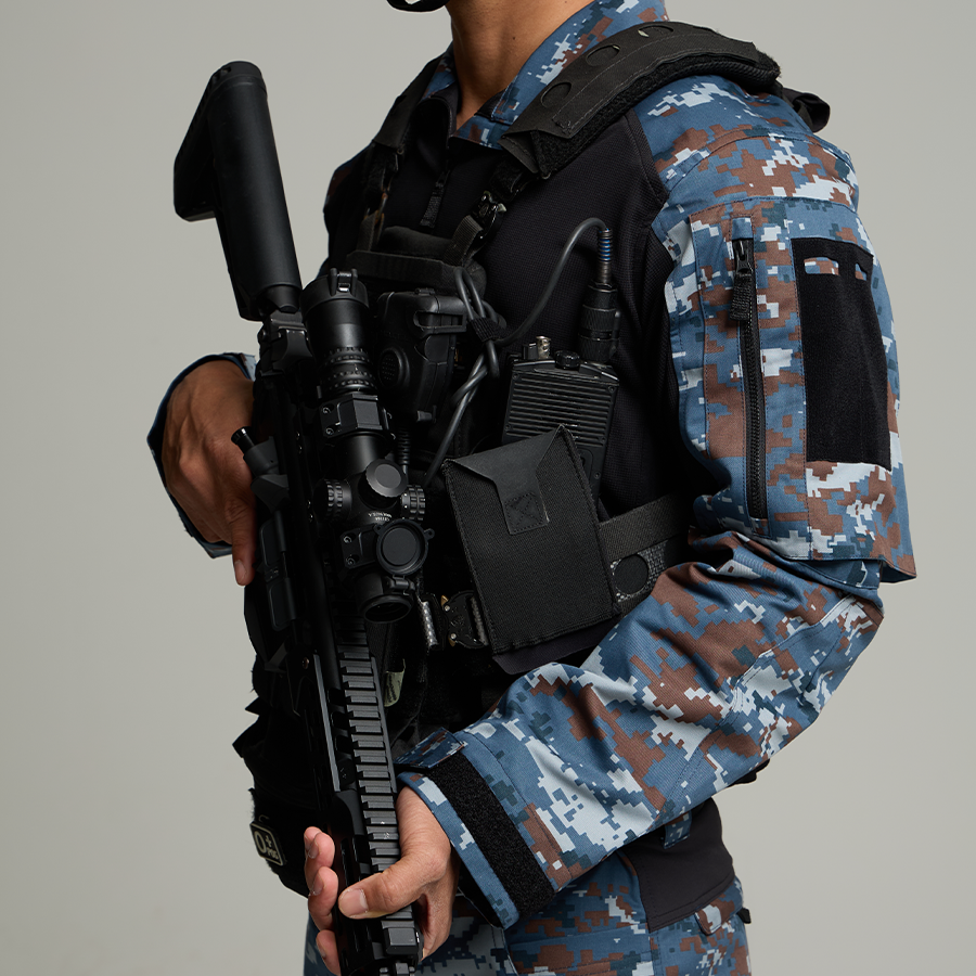 เสื้อทหาร VALOR PX - Native Combat Shirt [RTAF/Black] เสื้อคอมแบท ทหารอากาศ