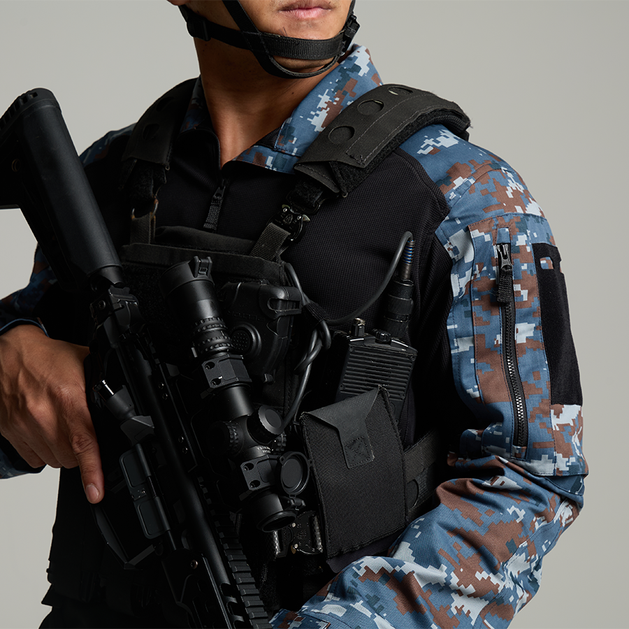 เสื้อทหาร VALOR PX - Native Combat Shirt [RTAF/Black] เสื้อคอมแบท ทหารอากาศ