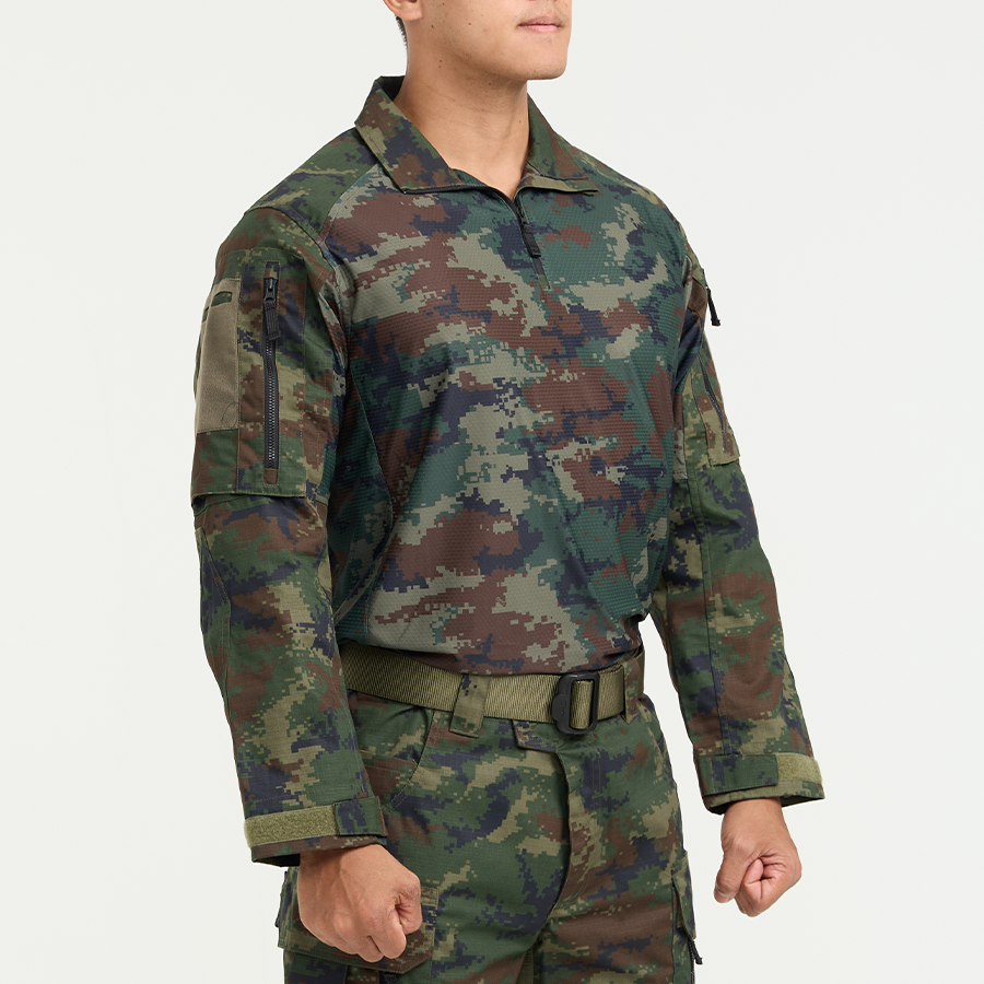 Valor PX - NATIVE COMBAT SHIRT, camouflage combat shirt, navy