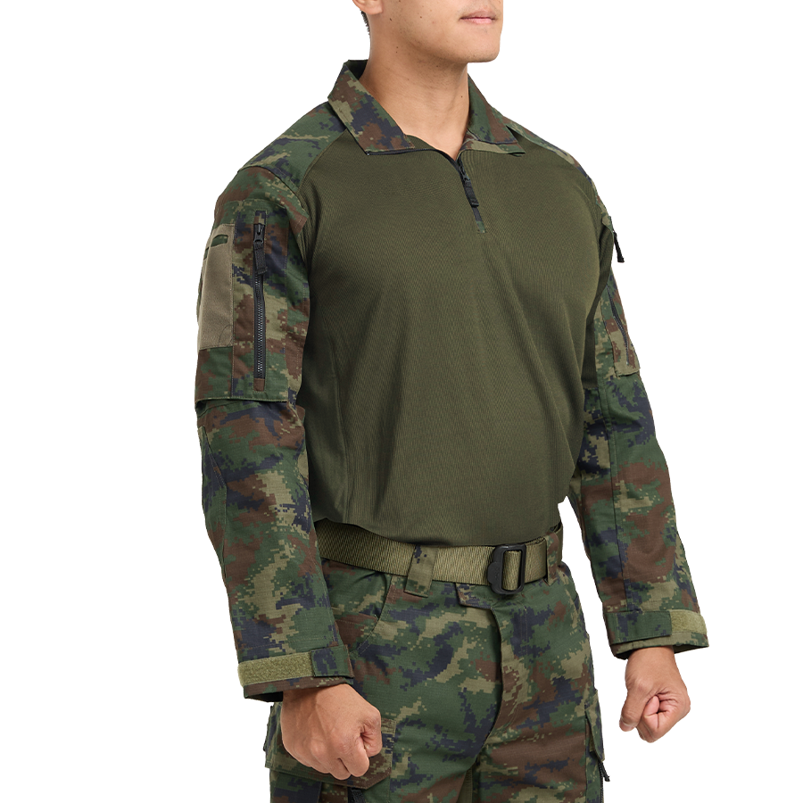 Valor PX - NATIVE COMBAT SHIRT, camouflage combat shirt, navy