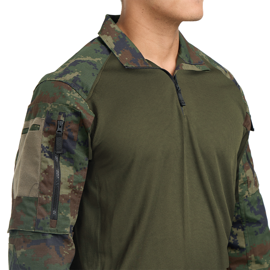 Valor PX - NATIVE COMBAT SHIRT, camouflage combat shirt, navy
