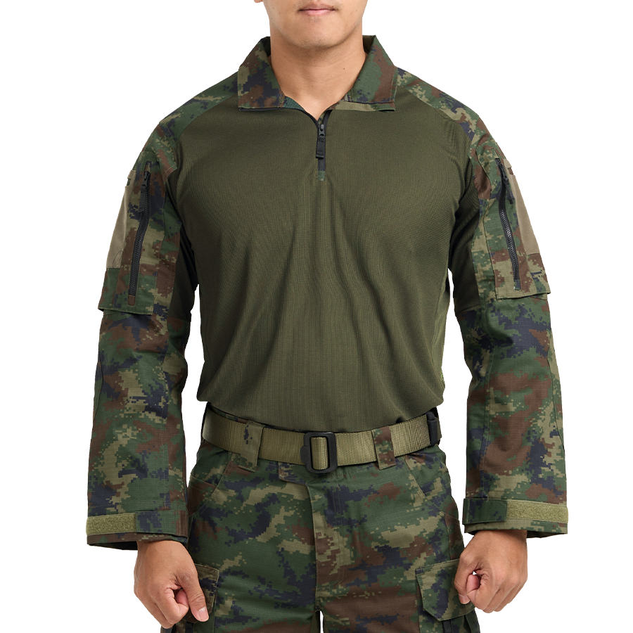 Valor PX - NATIVE COMBAT SHIRT, camouflage combat shirt, navy