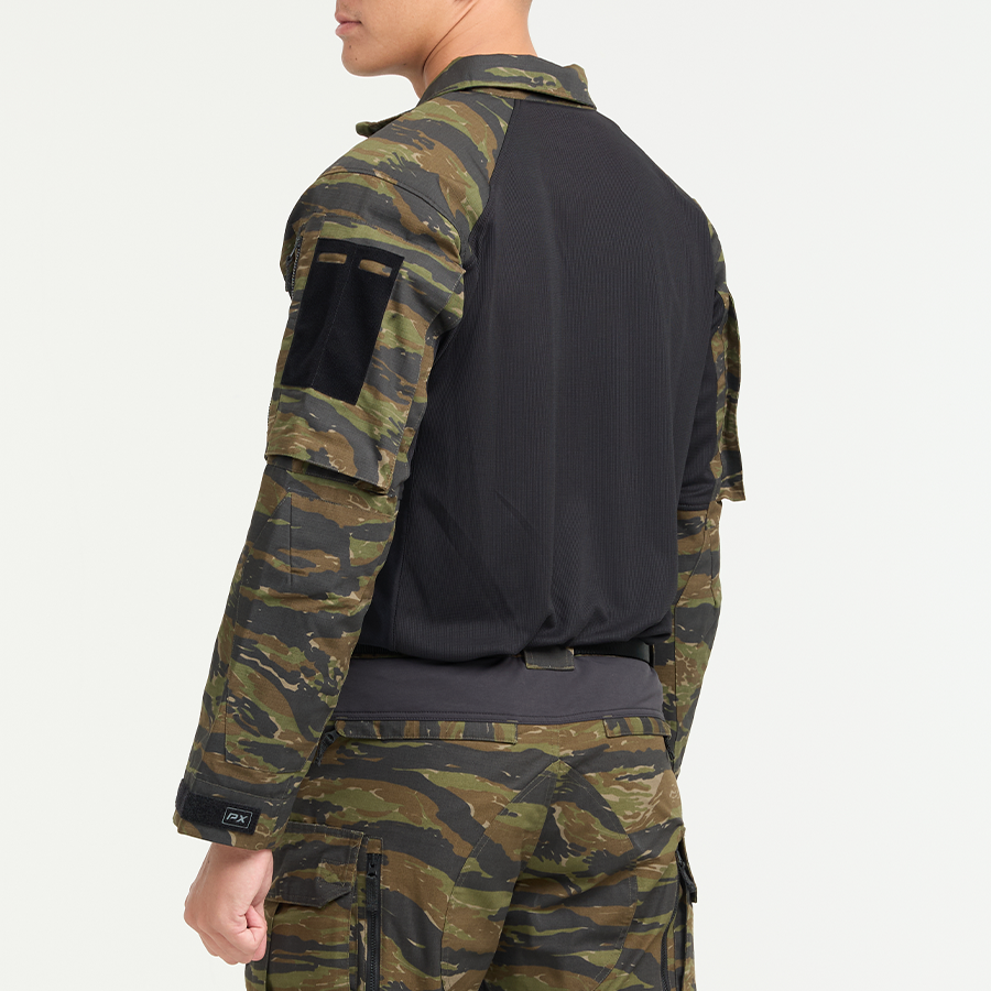 เสื้อทหาร Valor PX - Native Combat Shirt [Tiger Stripe] เสื้อคอมแบท ตำรวจพลร่ม
