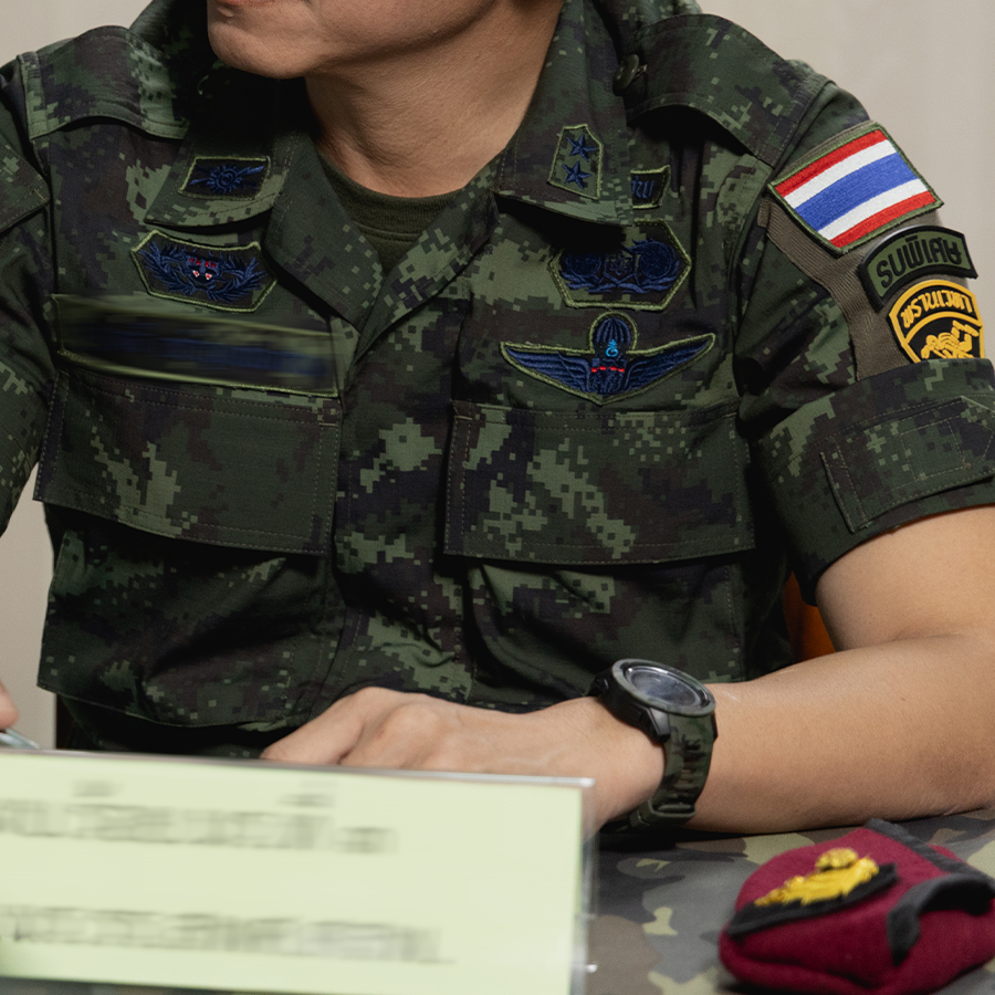 VALOR PX - Embroidered Patch Rank Insignia Royal Thai Army สำหรับปัก