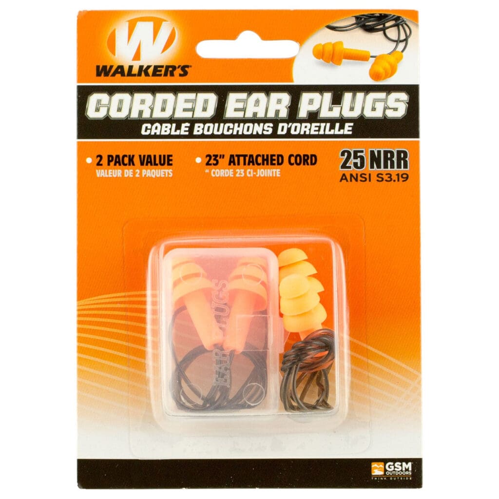 Walker - Silicon Corded Ear Plug 2pk