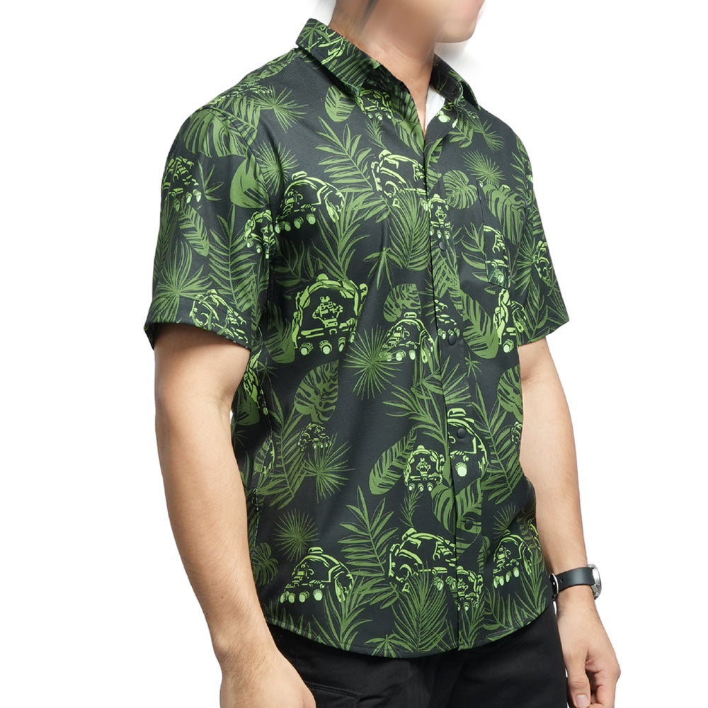 เสื้อพรางสีเขียว พรางแฟชั่น VALOR PX  Short Sleeve Shirt [We're Not Alone]