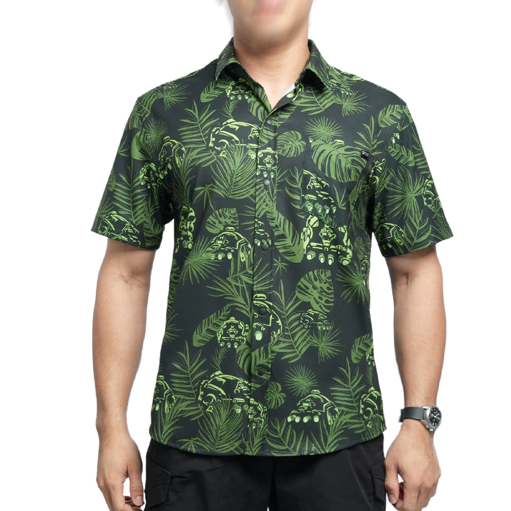 เสื้อพราง เขียวดำ VALOR PX รุ่น Short Sleeve Shirt [We're Not Alone]