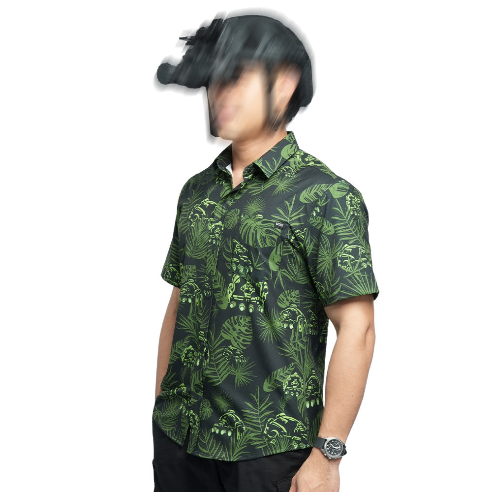 เสื้อพรางแฟชั่น สีเขียว ด้านข้างใส่ได้ทุกโอกาส