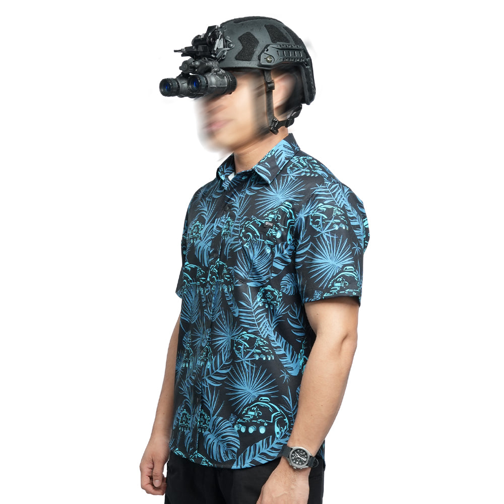 เสื้อเชิ้ตแฟชั่น ลายพราง สำหรับใส่ใช้งานทั่วไป VALOR PX - Short Sleeve Shirt [We're Not Alone]