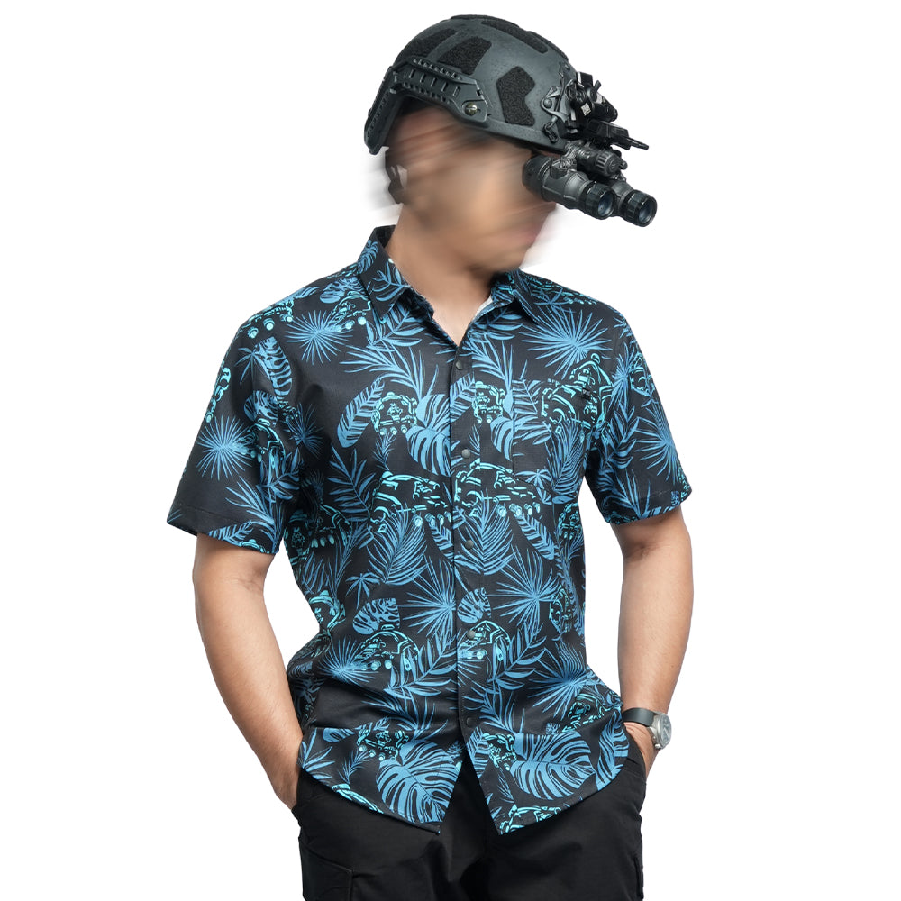 เสื้อพรางแฟชั่นทหาร VALOR PX รุ่น Short Sleeve Shirt [We're Not Alone]