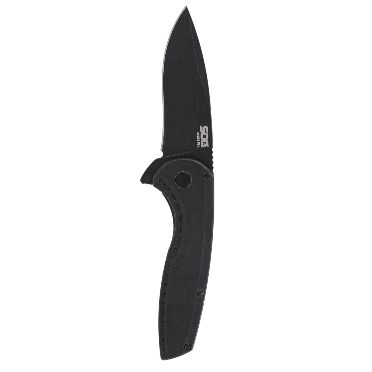 SOG - Aegis FLK 2.0 Stnwash Drop Point - BLACK