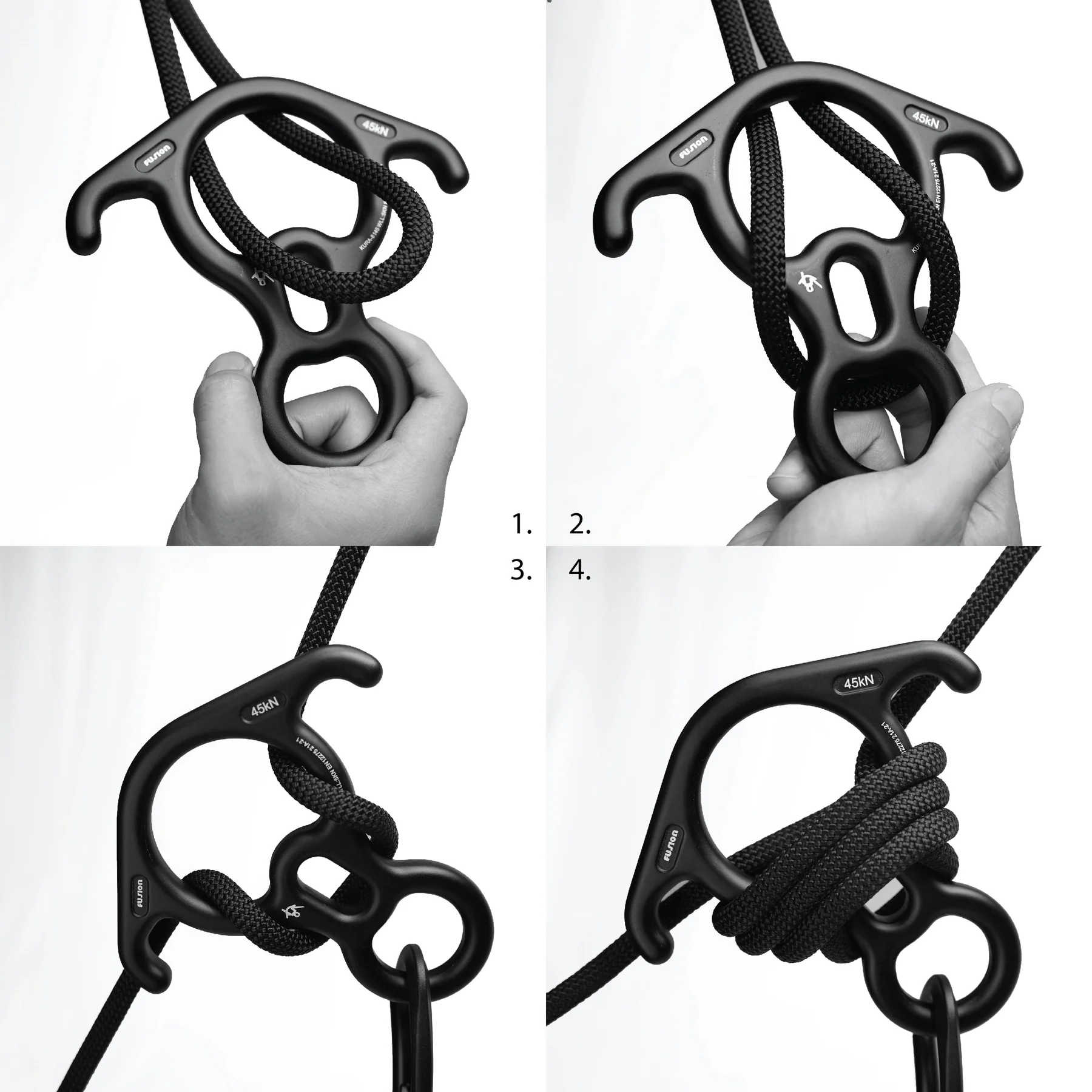 Fusion Terminal Aluminum Figure 8 Descender [Black]