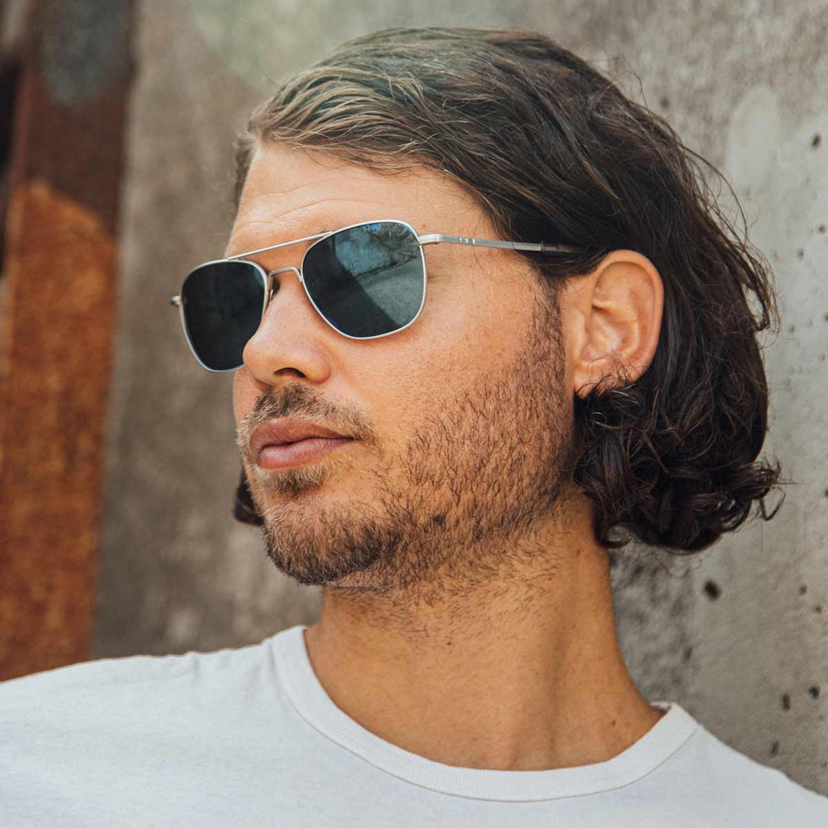 RANDOLPH - Aviator [Matte Chrome & Cobalt]